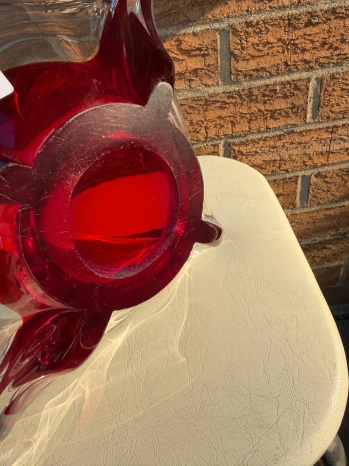 Murano Sommerso Art Glass Bowl