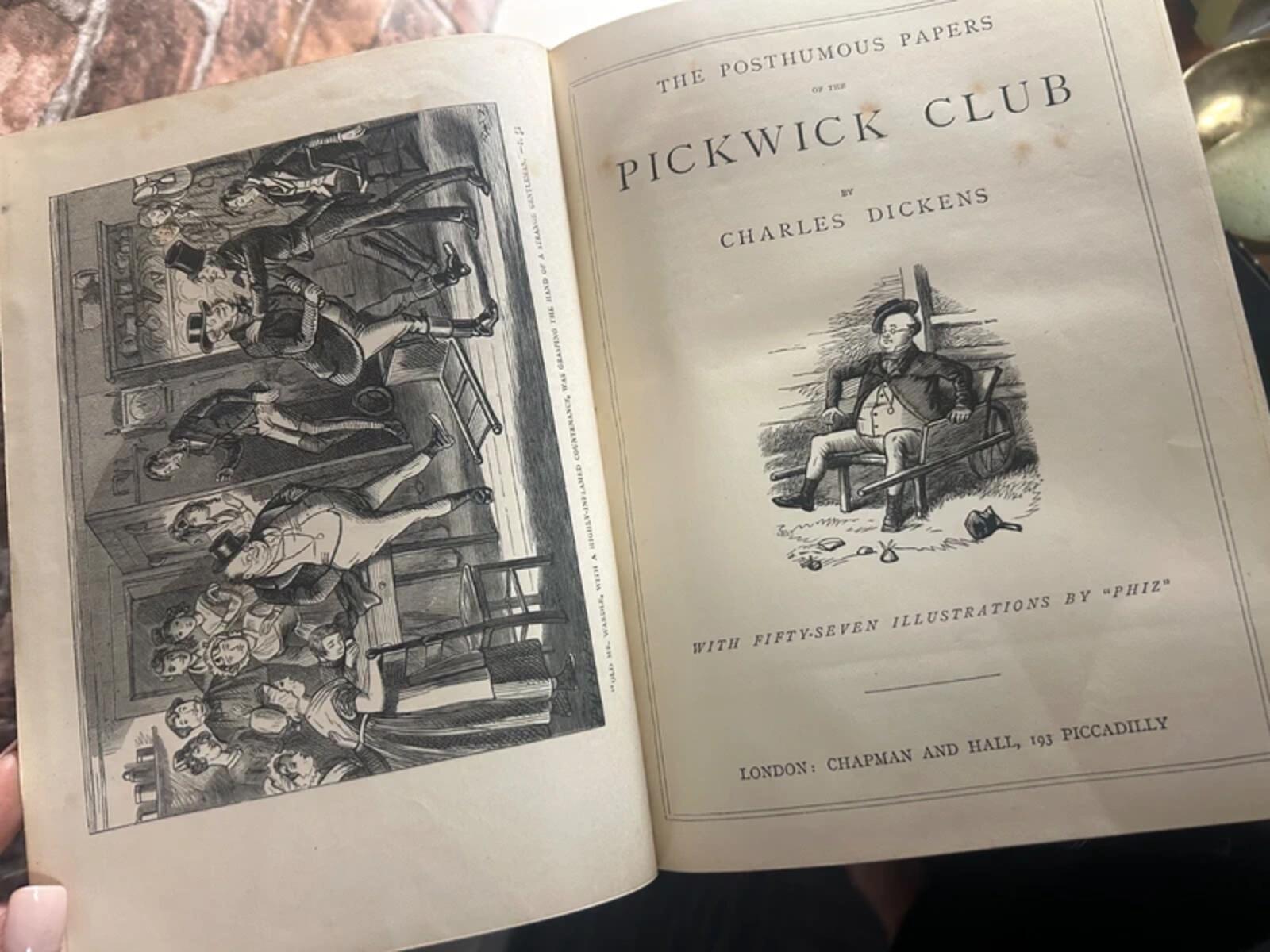 Dickens Works Late Victorian 10 Volume Book Set