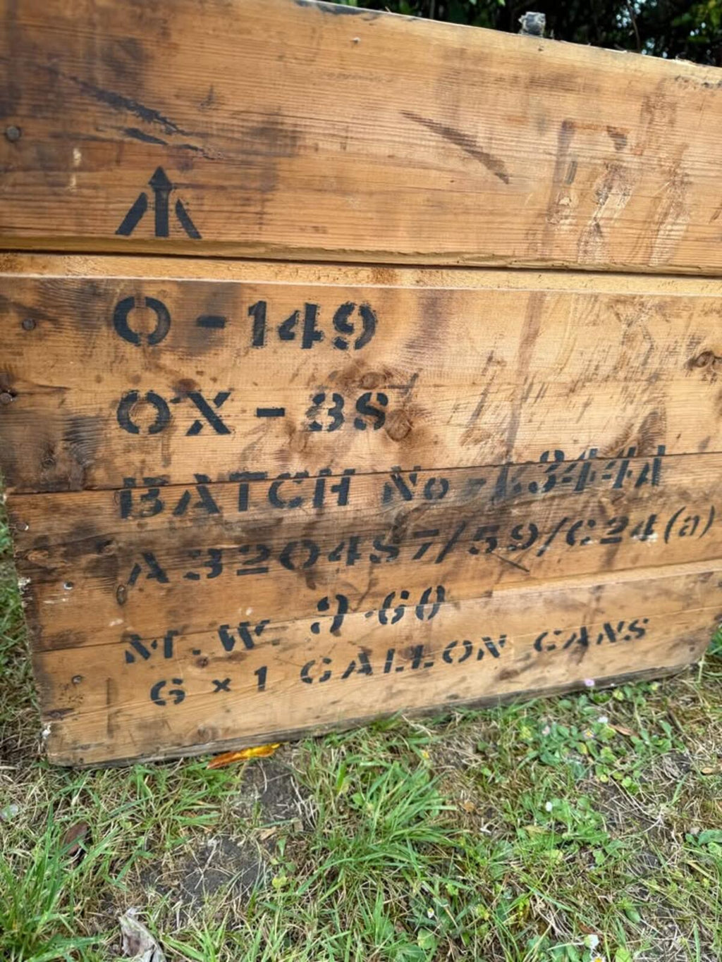 Vintage Reclaimed Pine Box with Rope Handles