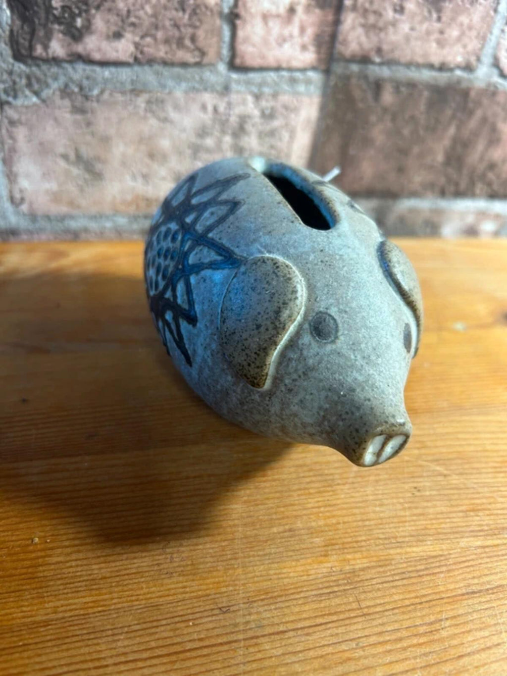 Ceramic Patterned Piggy Bank
