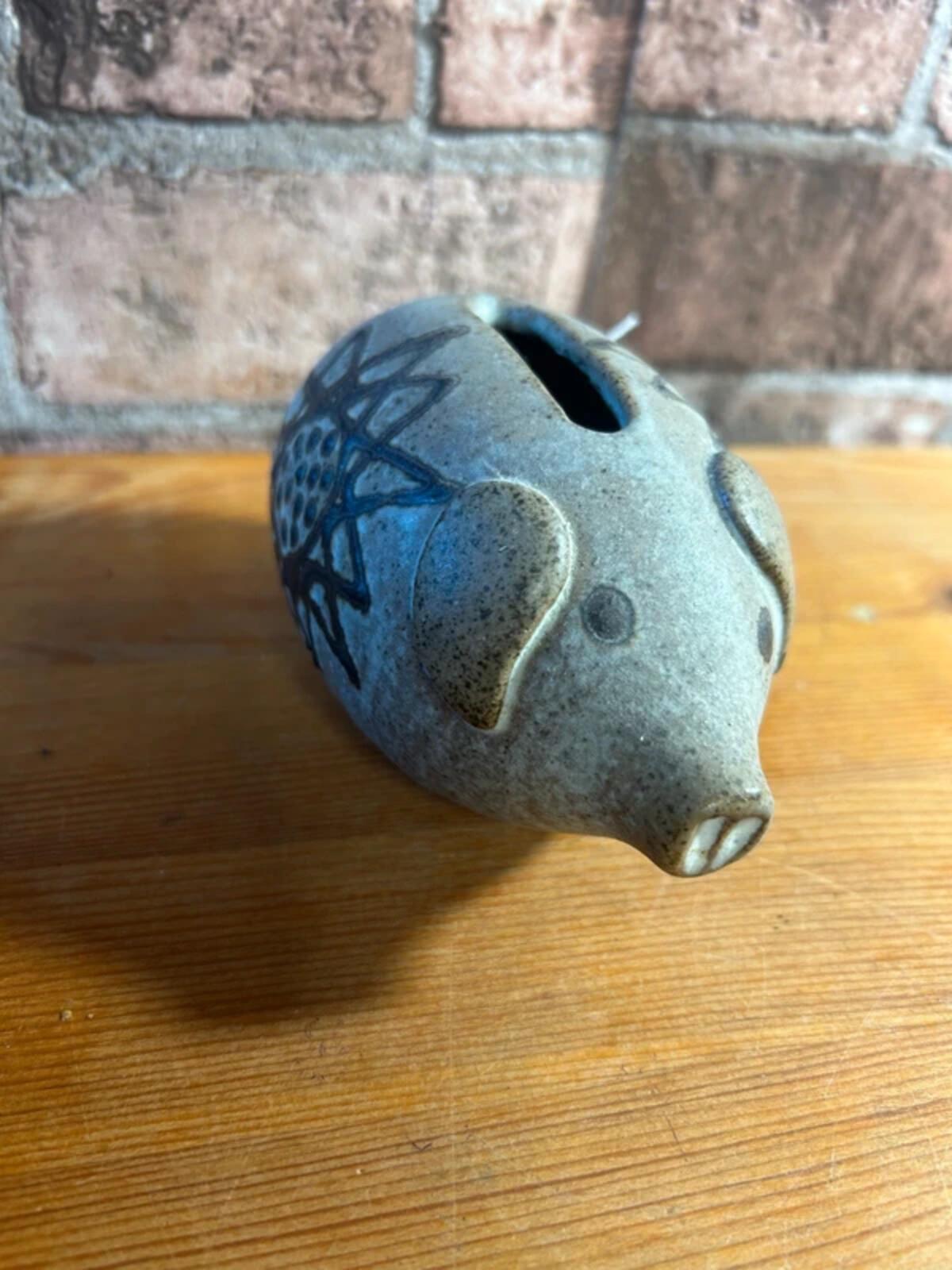 Ceramic Patterned Piggy Bank