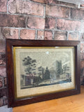 St Augustine's Abbey Print in Antique Oak Frame