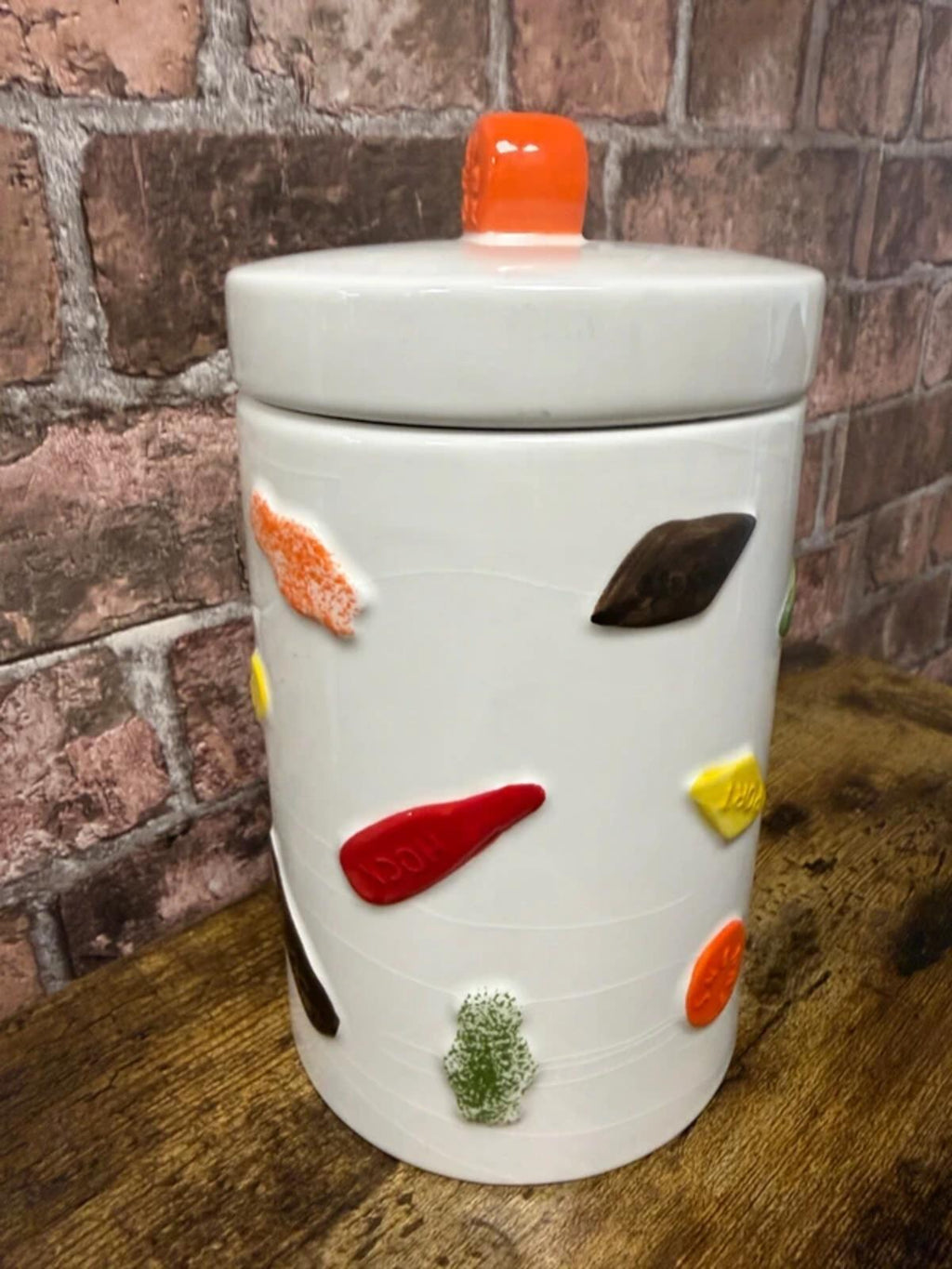 Liquorice All Sorts Ceramic Lidded Jar
