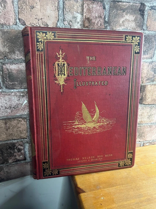 The Mediterranean Illustrated 1877-1880 Antique Book