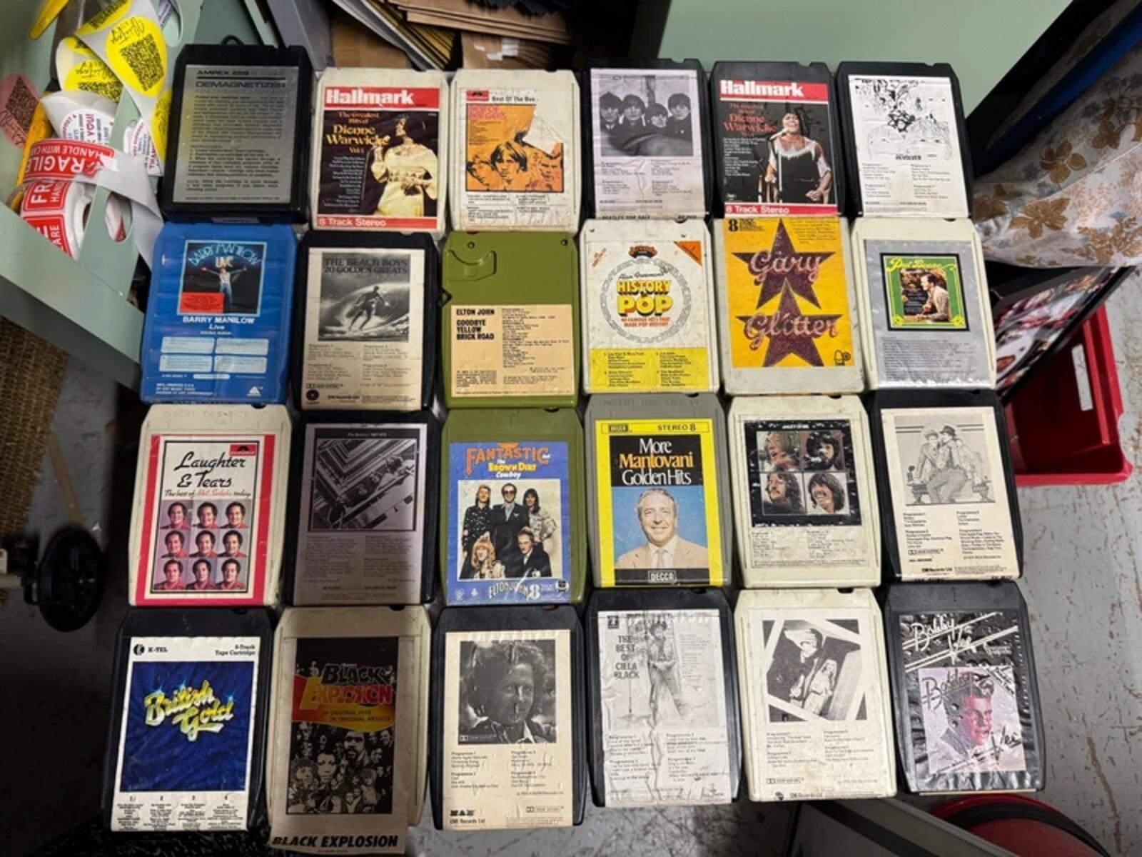 Large Bundle of Vintage 8 Track Tapes x 49 Tapes