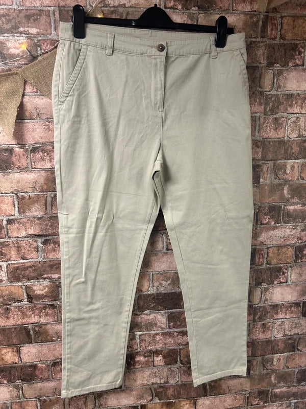 Peacocks Beige Jeans - Size 14