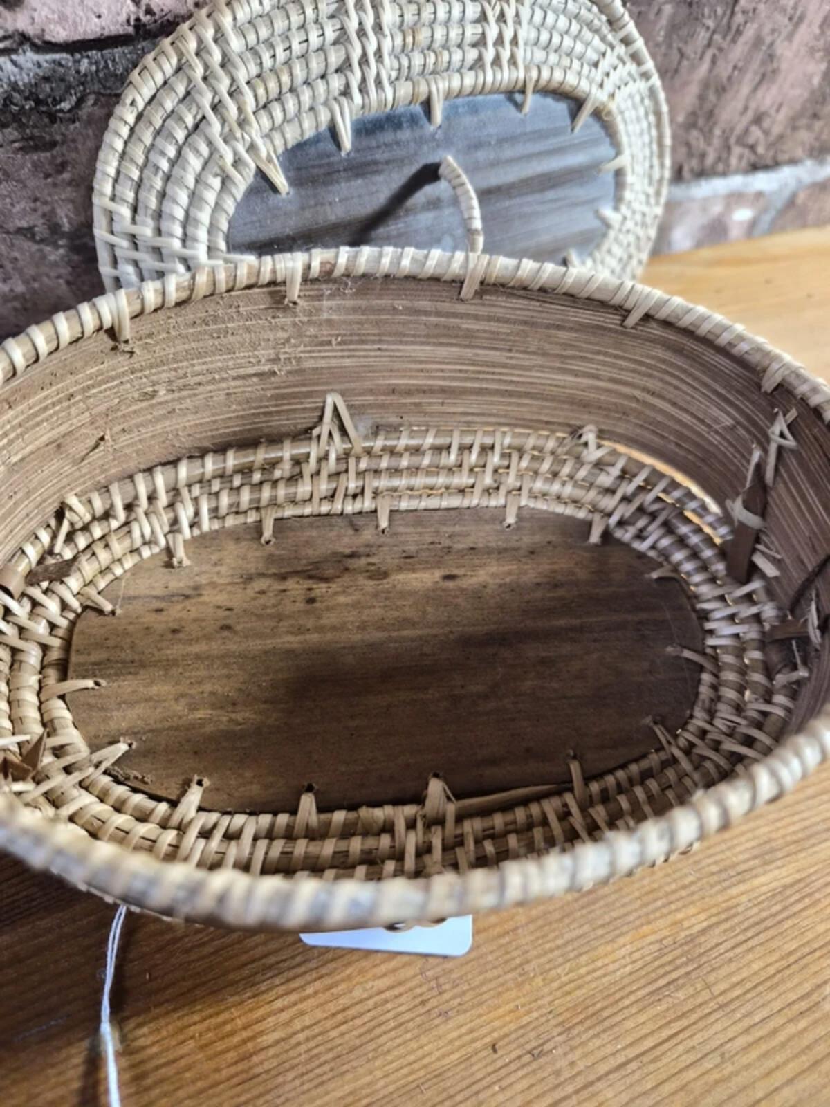 Vintage Chinese Wedding Basket with Lid