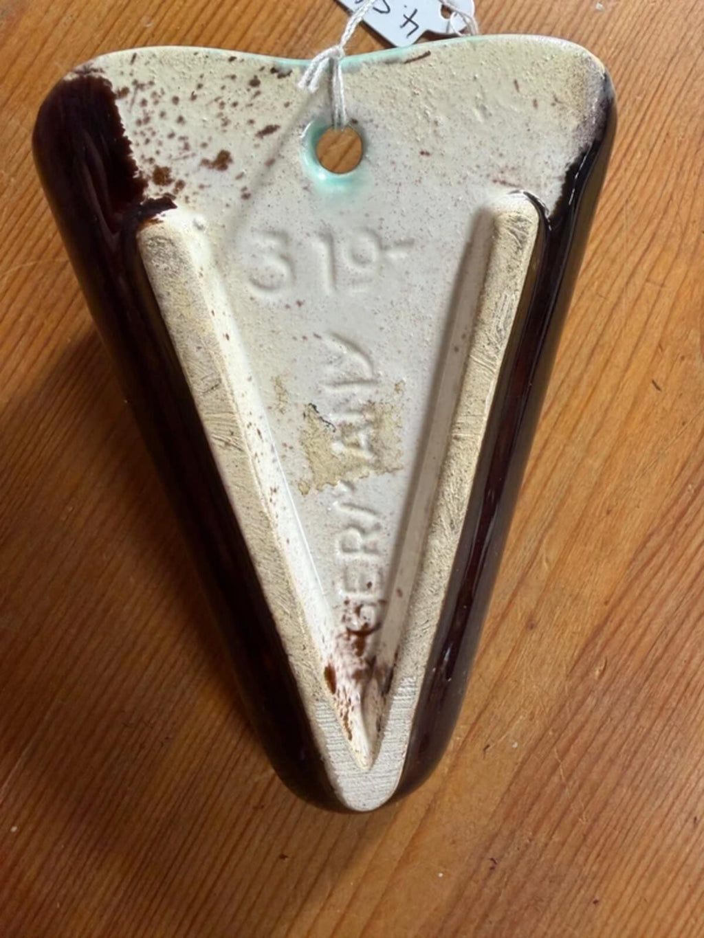 West German Vintage Ceramic Wall Pocket Vase
