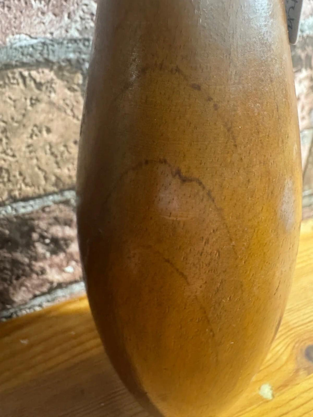 Mid Century Teak Stem Vase