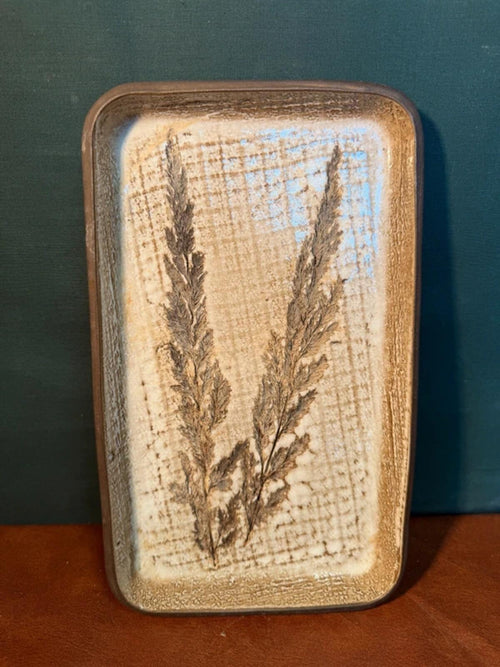 Botanical Stoneware Long Serving Plate