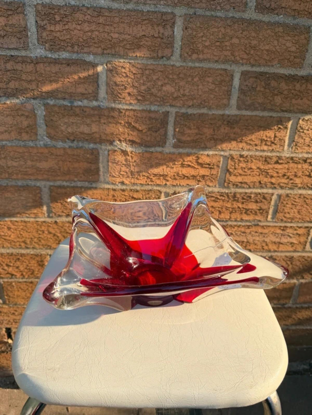 Murano Sommerso Art Glass Bowl