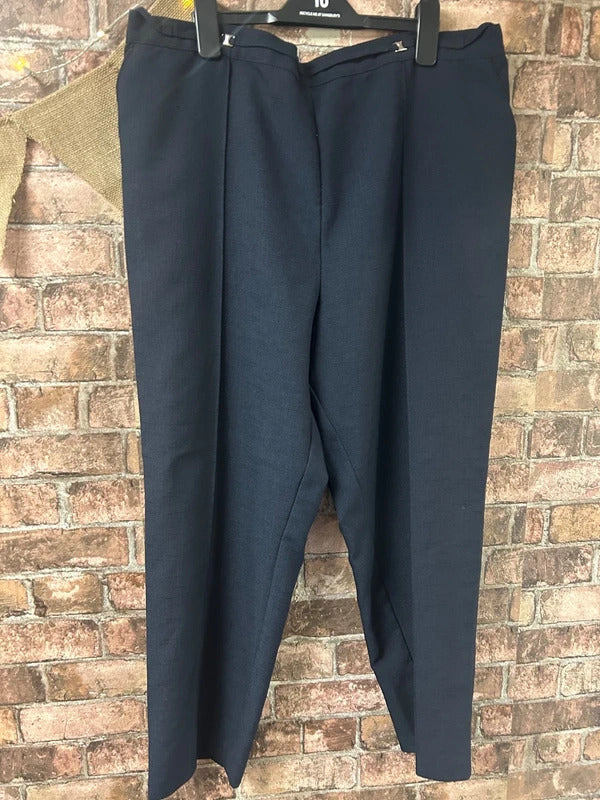 M&S Navy Trousers - Size 14