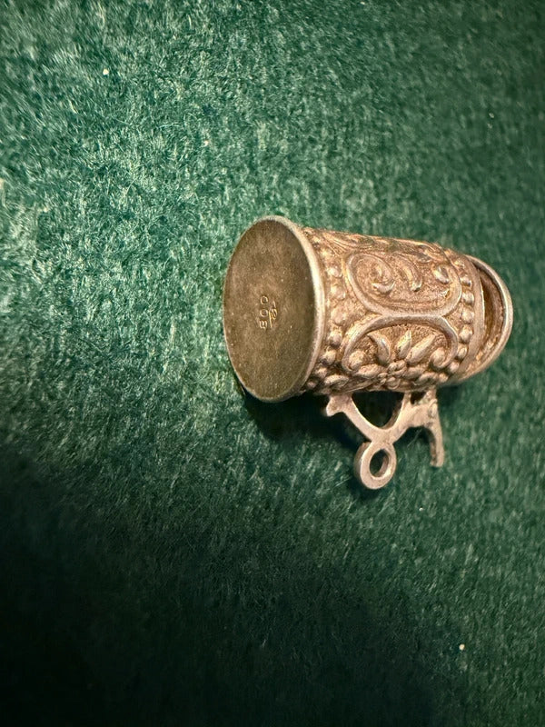 Sterling Silver Vintage Tankard Charm - 2.7g