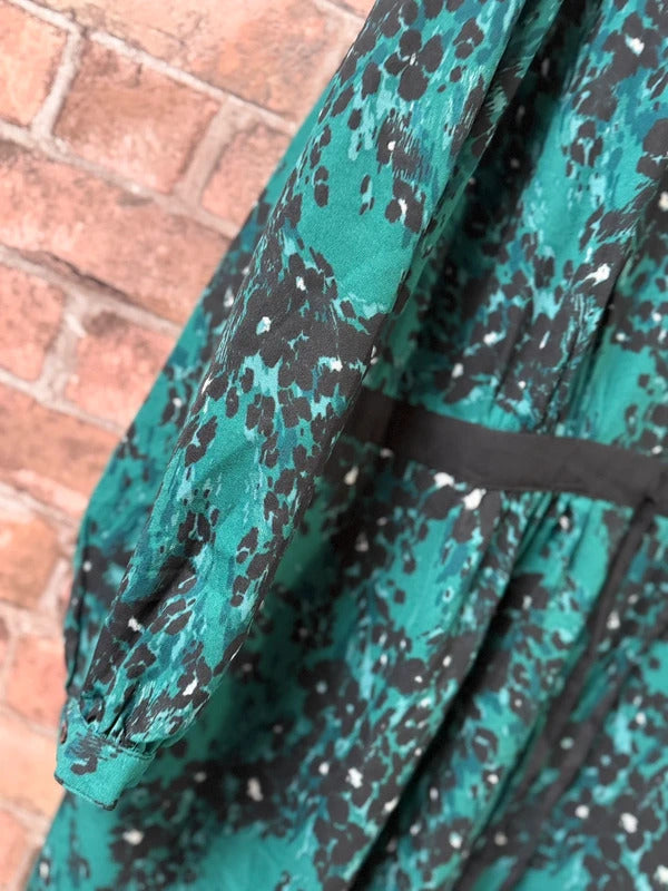JD Williams Green Leopard Dress - Size 24