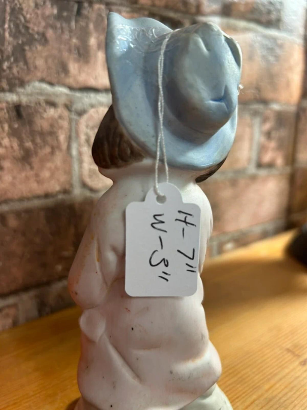 Kitsch Child in Rag Ceramic Figure