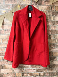 PLT Red Blazer - Size 6 (Oversized)