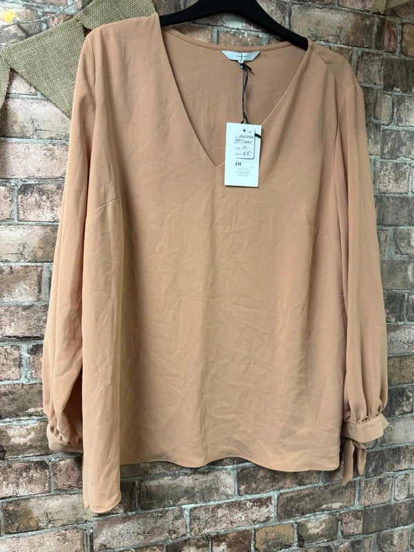 Jasper Conran Peach Blouse - Size 20