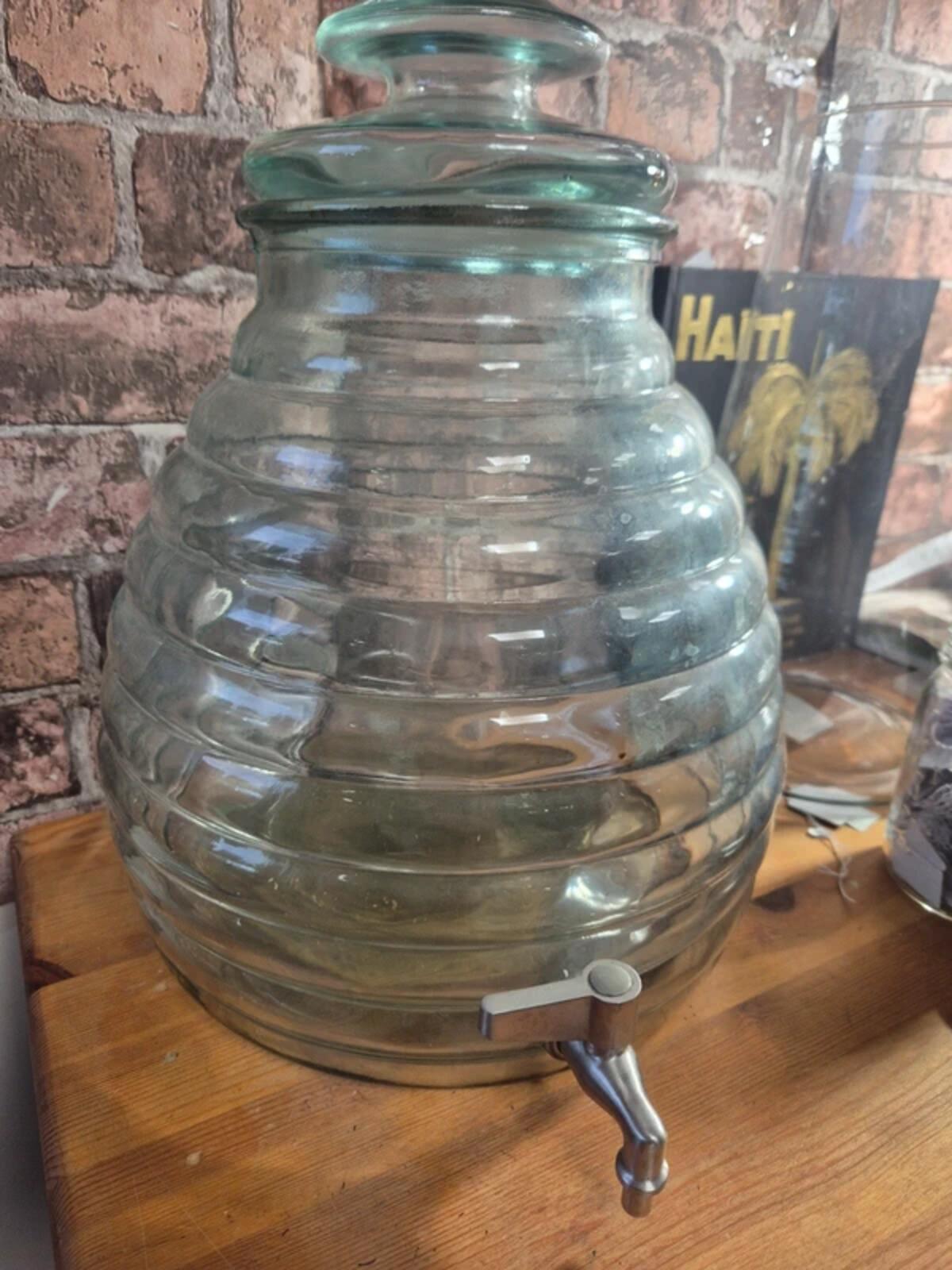 Glass Verre Beehive Style Drinks Jar with Tap