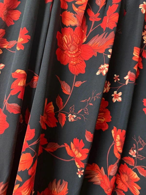 Dorothy Perkins Black and Floral Blouse - Size 12