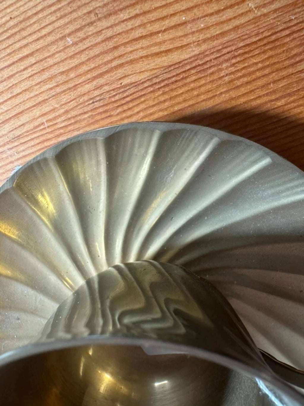 Vintage Brass Cup and Saucer