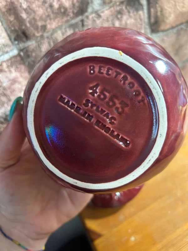 Vintage Sylvac Beetroot Face Storage Pot