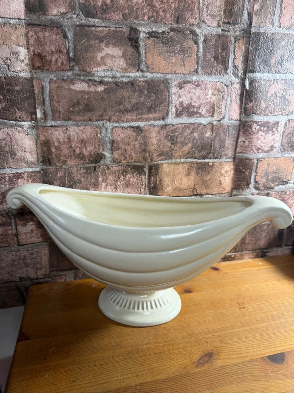 Dartmouth Pottery Cream Oval Vase