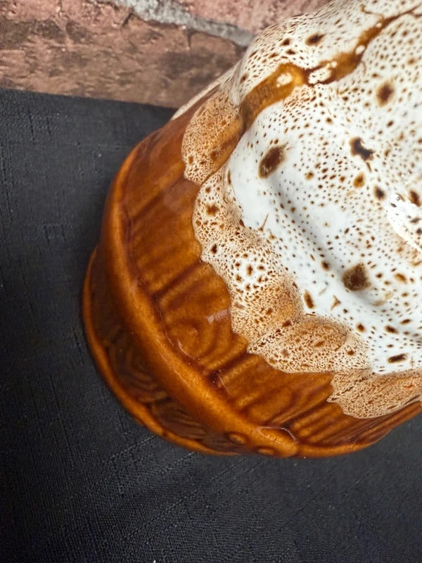 French Stoneware Drip Glaze Jug