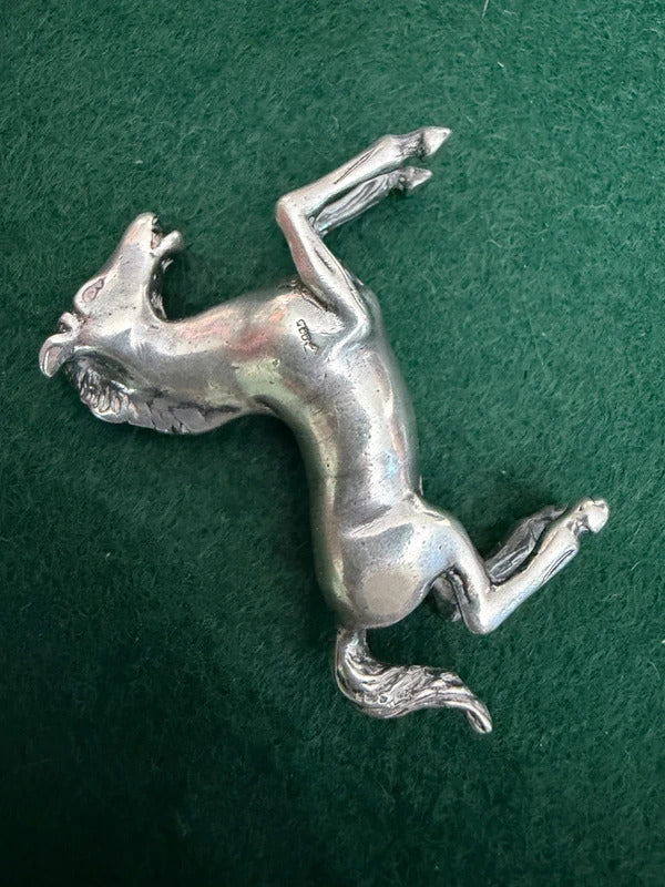 Antique Sterling Silver Horse Ornament