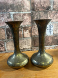 Pair of Indian Brass Vases
