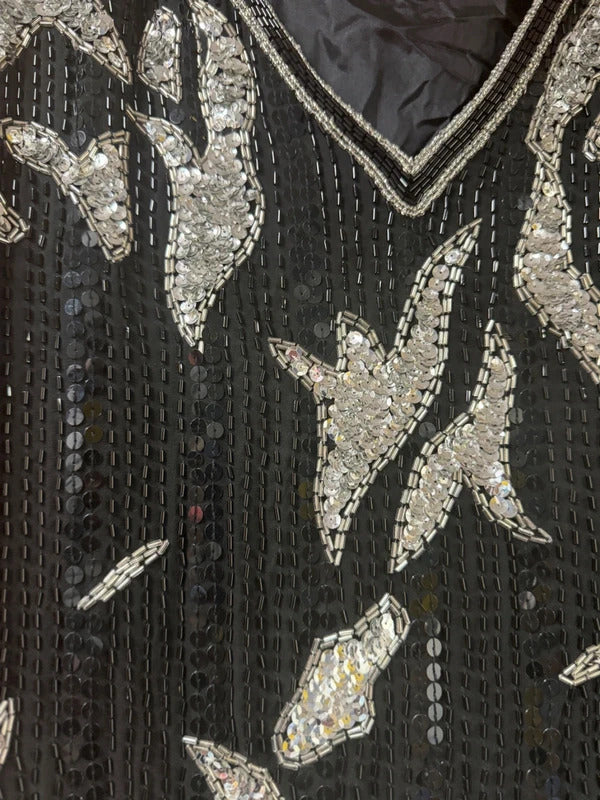 Vintage Beaded/Sequin Top - Size 14