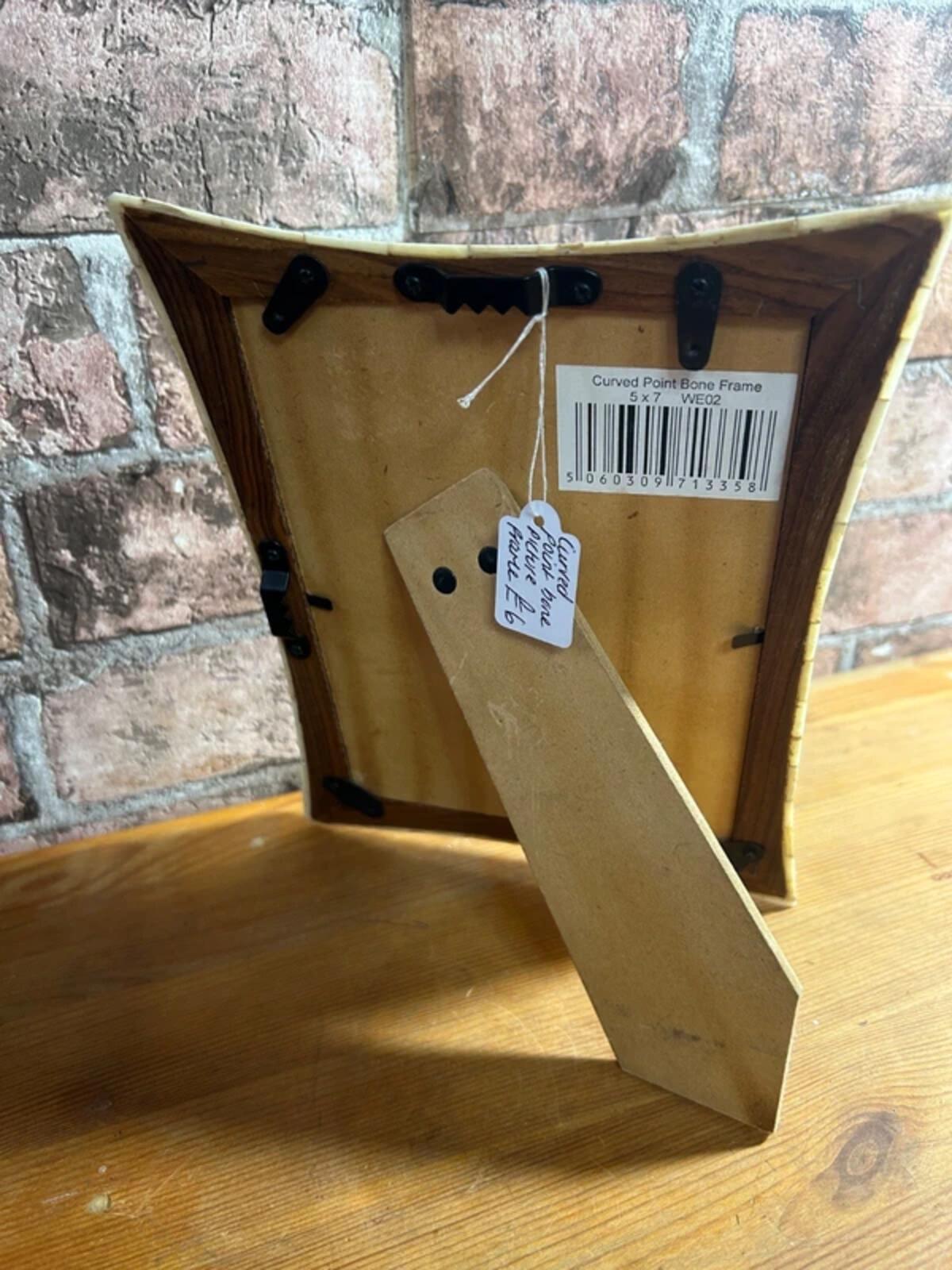 Curved Point Bone Picture Frame