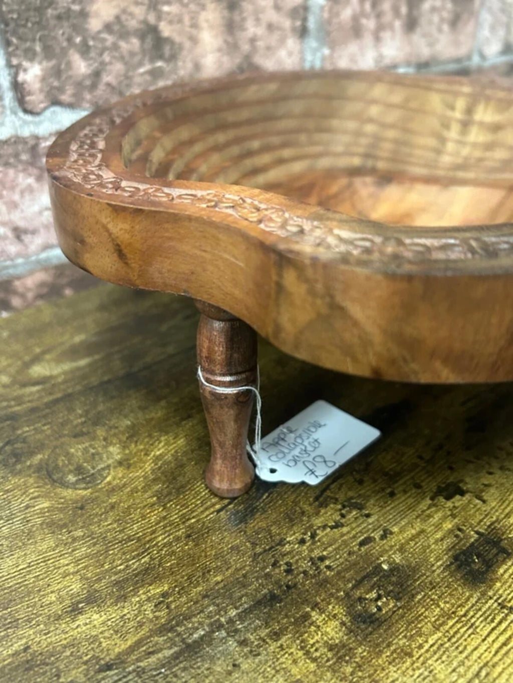 Apple Collapsible Wooden Basket