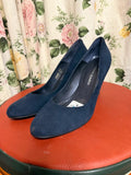 Brenda Zaro Navy Heels - Size 5.5 UK