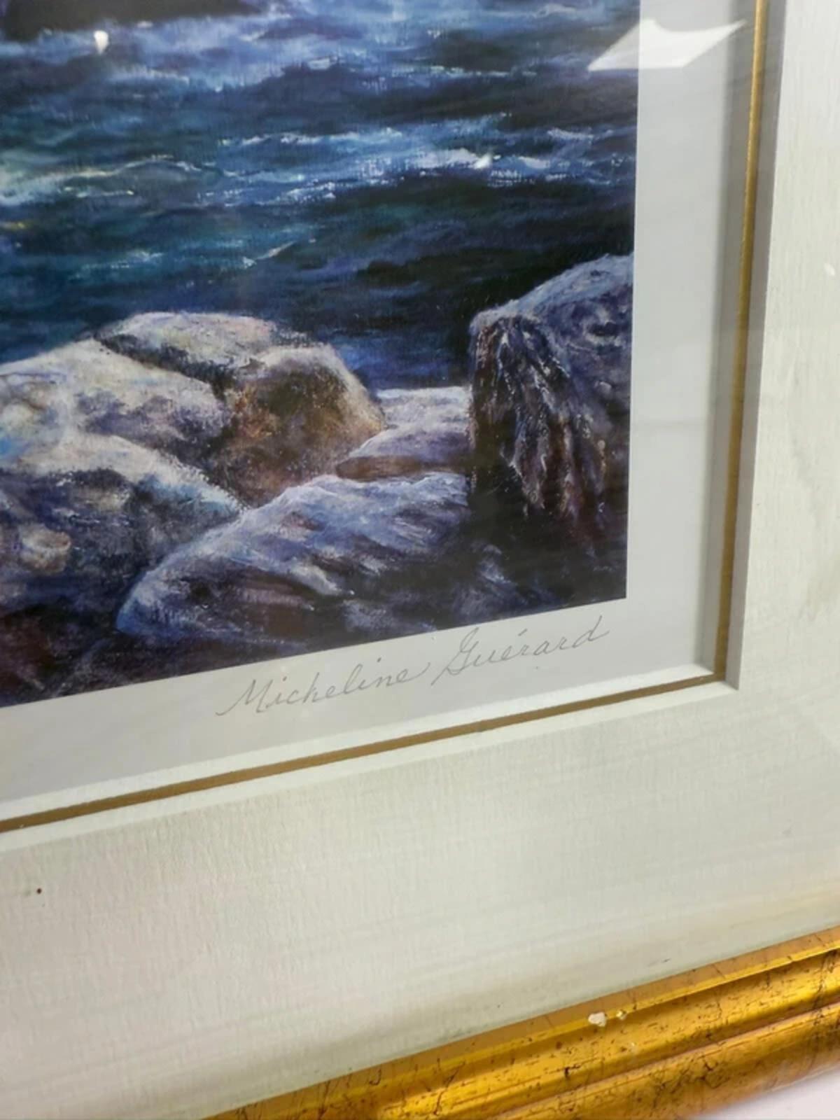 Micheline Guerard Gold Framed and Signed Print