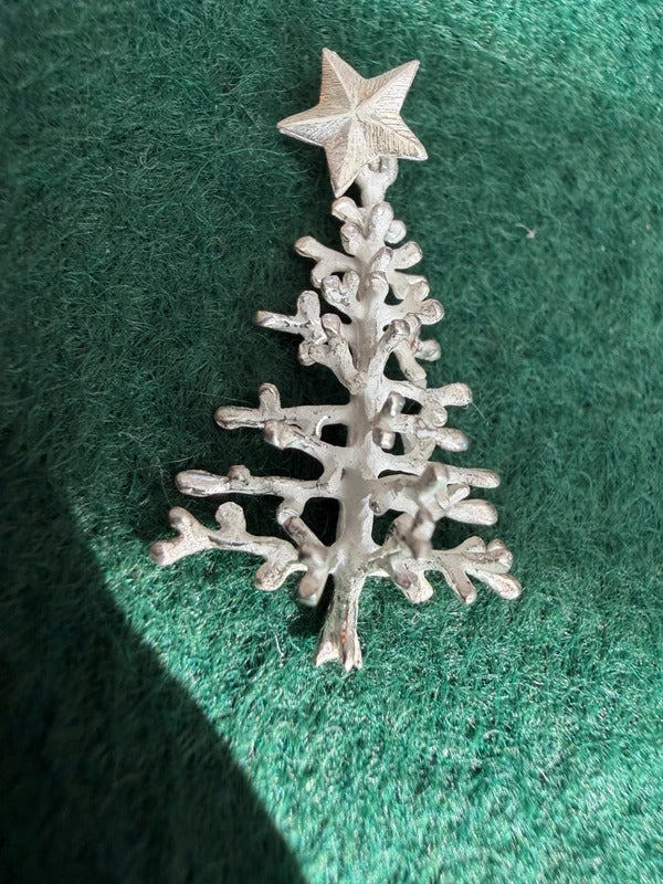 Silver 925 Hallmarked Christmas Tree Pendant