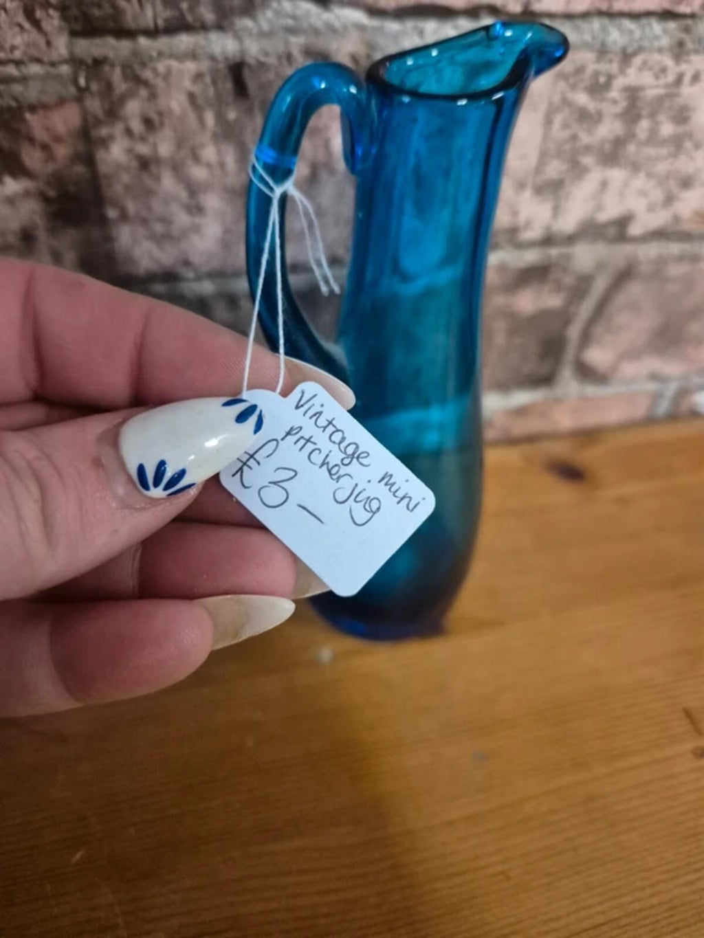 Blue stem jug