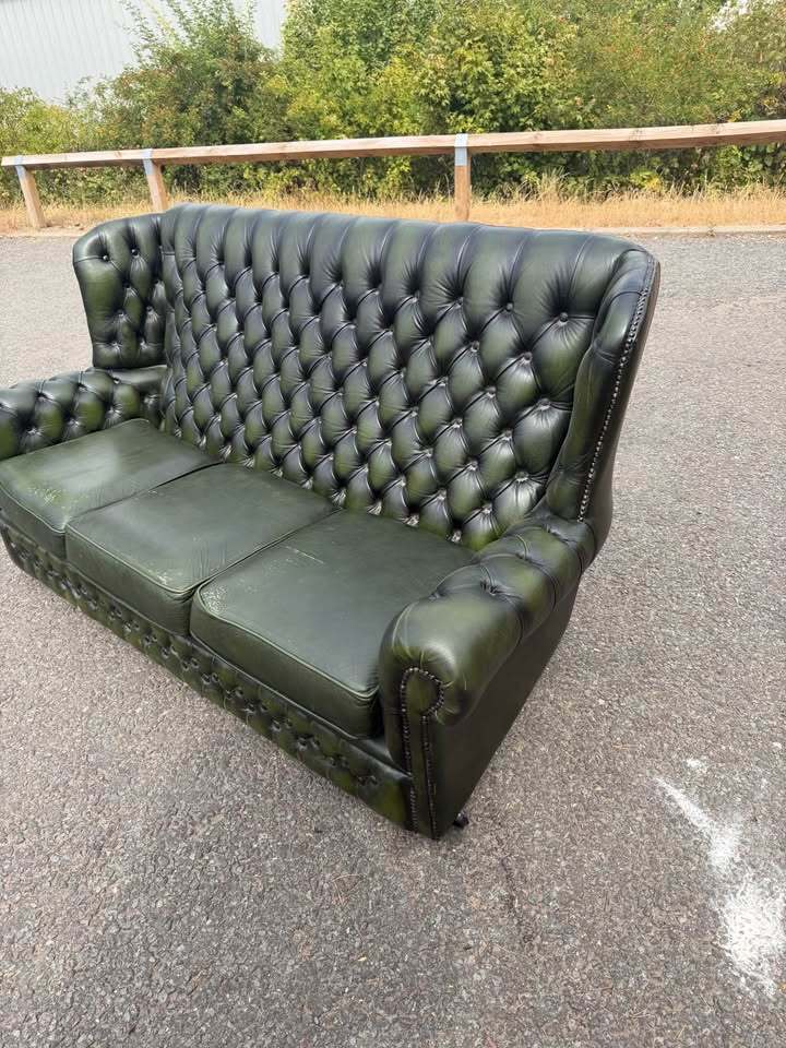Thomas Lloyd Chesterfield Antique Green Three Seater Sofa