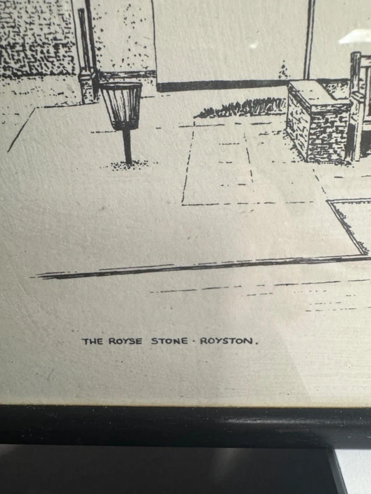 Set of Four Vintage Black and White 'Royston" Prints