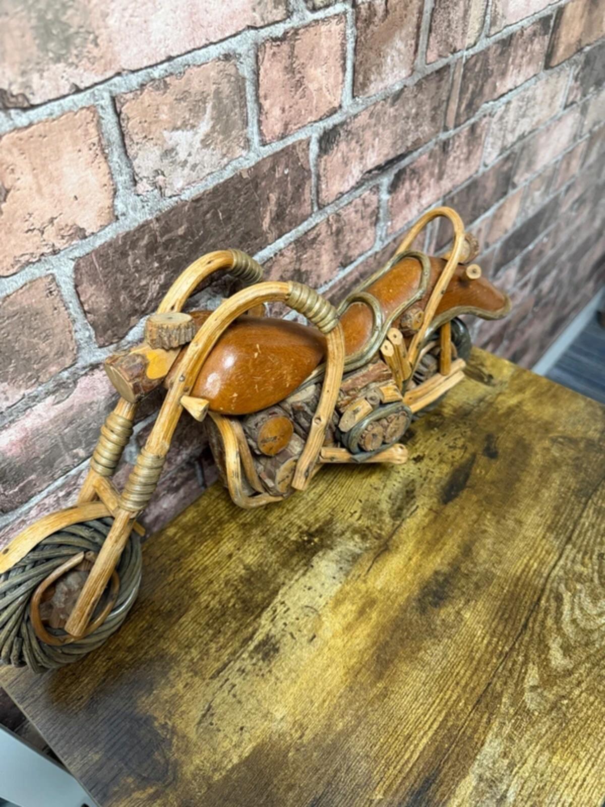 Wooden/Wicker Motorcycle