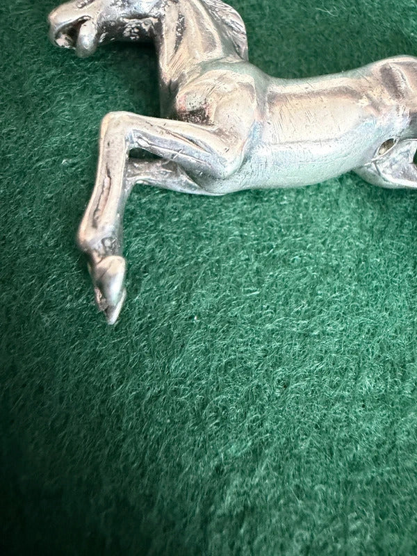 Antique Sterling Silver Horse Ornament