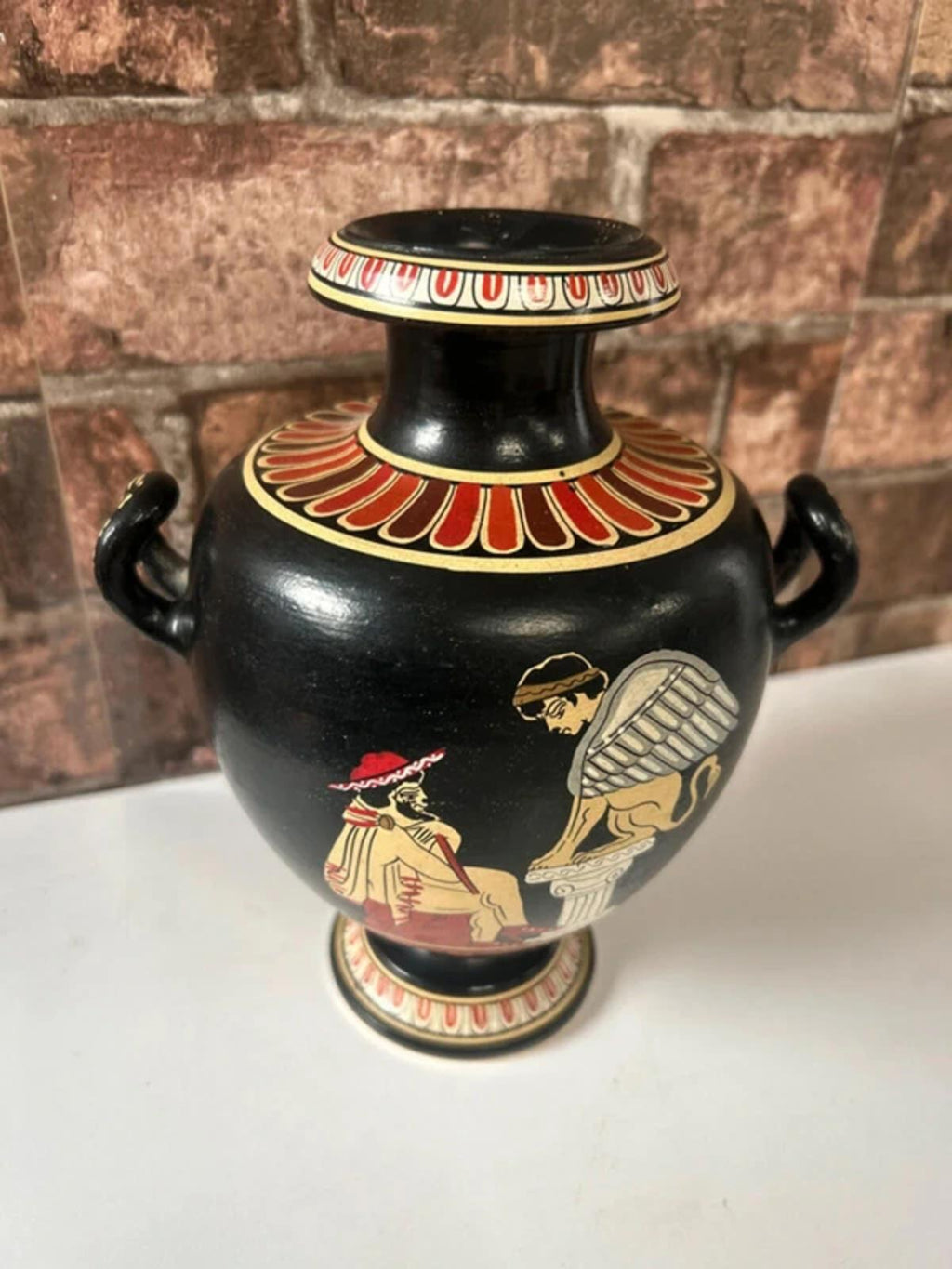 Amphora Greek Double Handled Vase