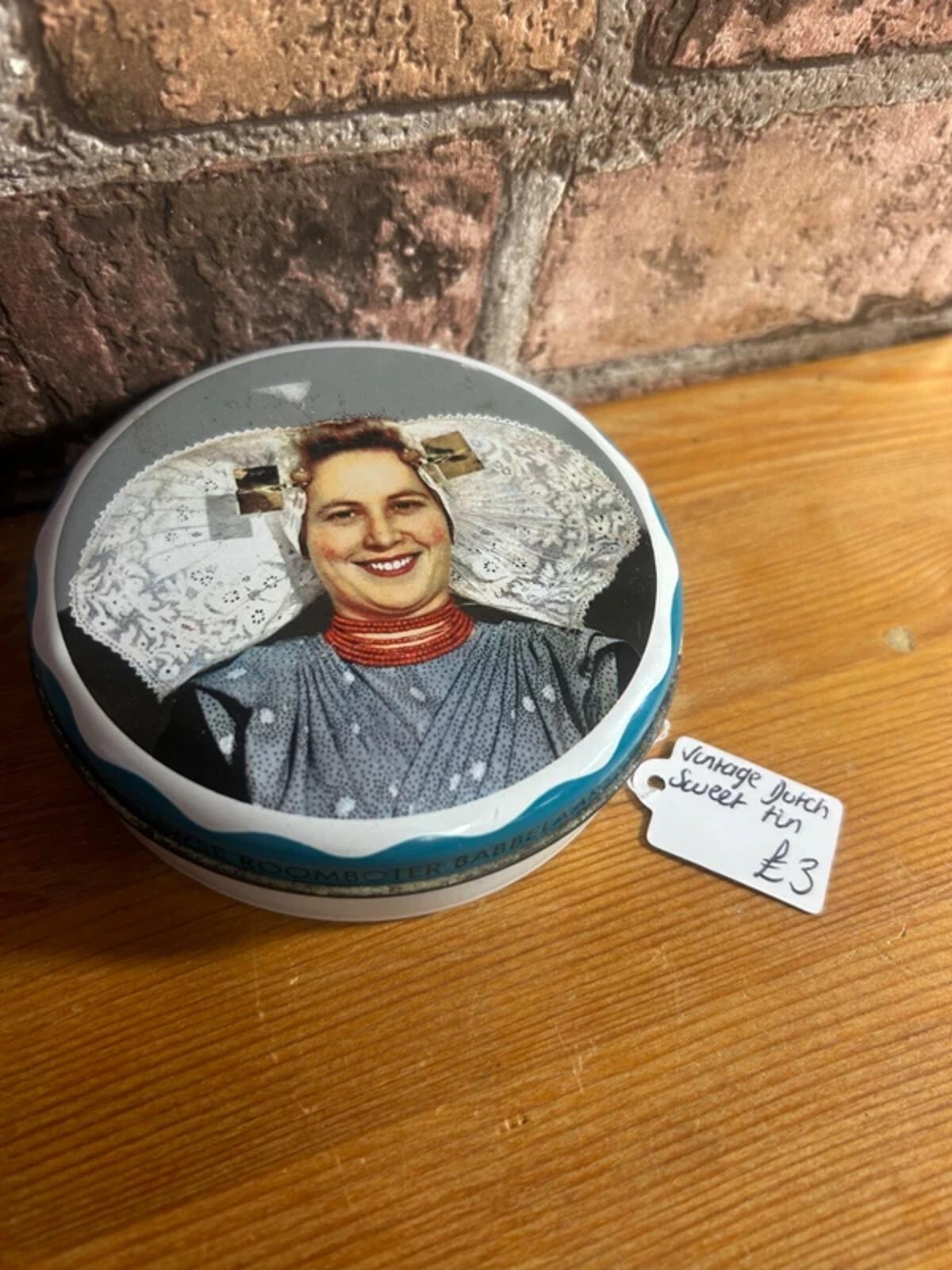 Vintage Dutch Metal Sweet Tin