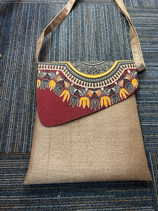 African Print Crossbody Handbag
