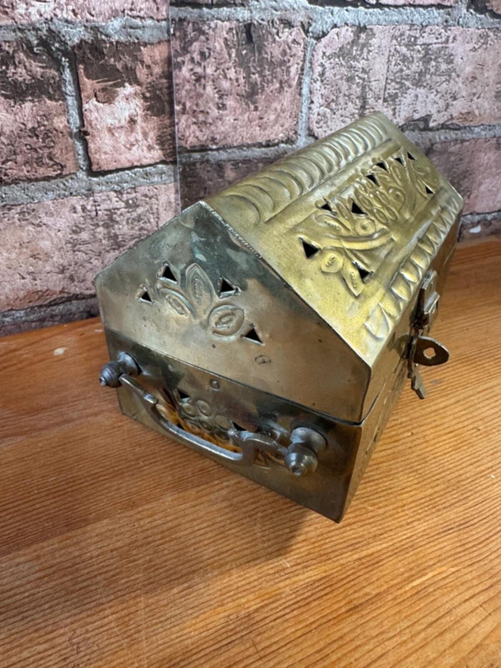 Vintage Brass Trinket Box