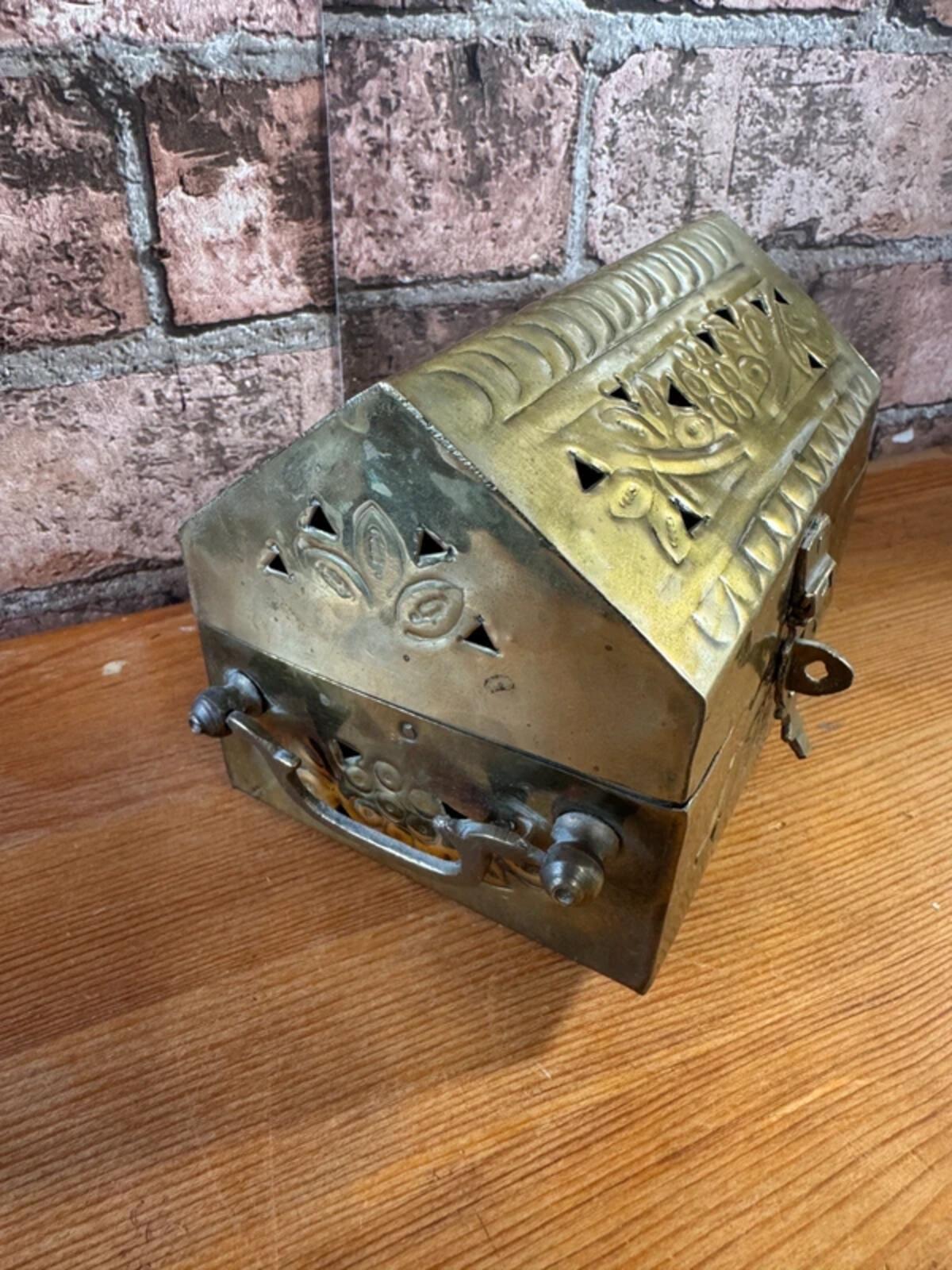 Vintage Brass Trinket Box