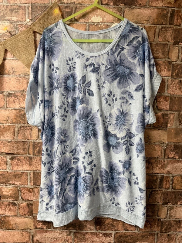 Made in Italy Patterned Top - One Size