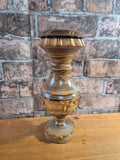 Handcarved wooden vase