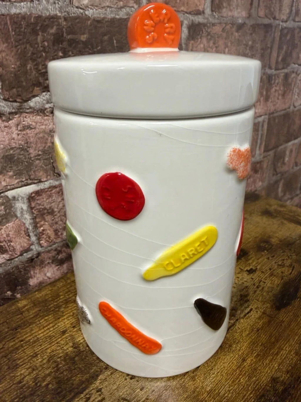 Liquorice All Sorts Ceramic Lidded Jar