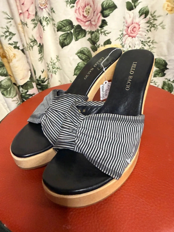 Lello Bacio Y2K Heeled Clogs - Size 5 UK