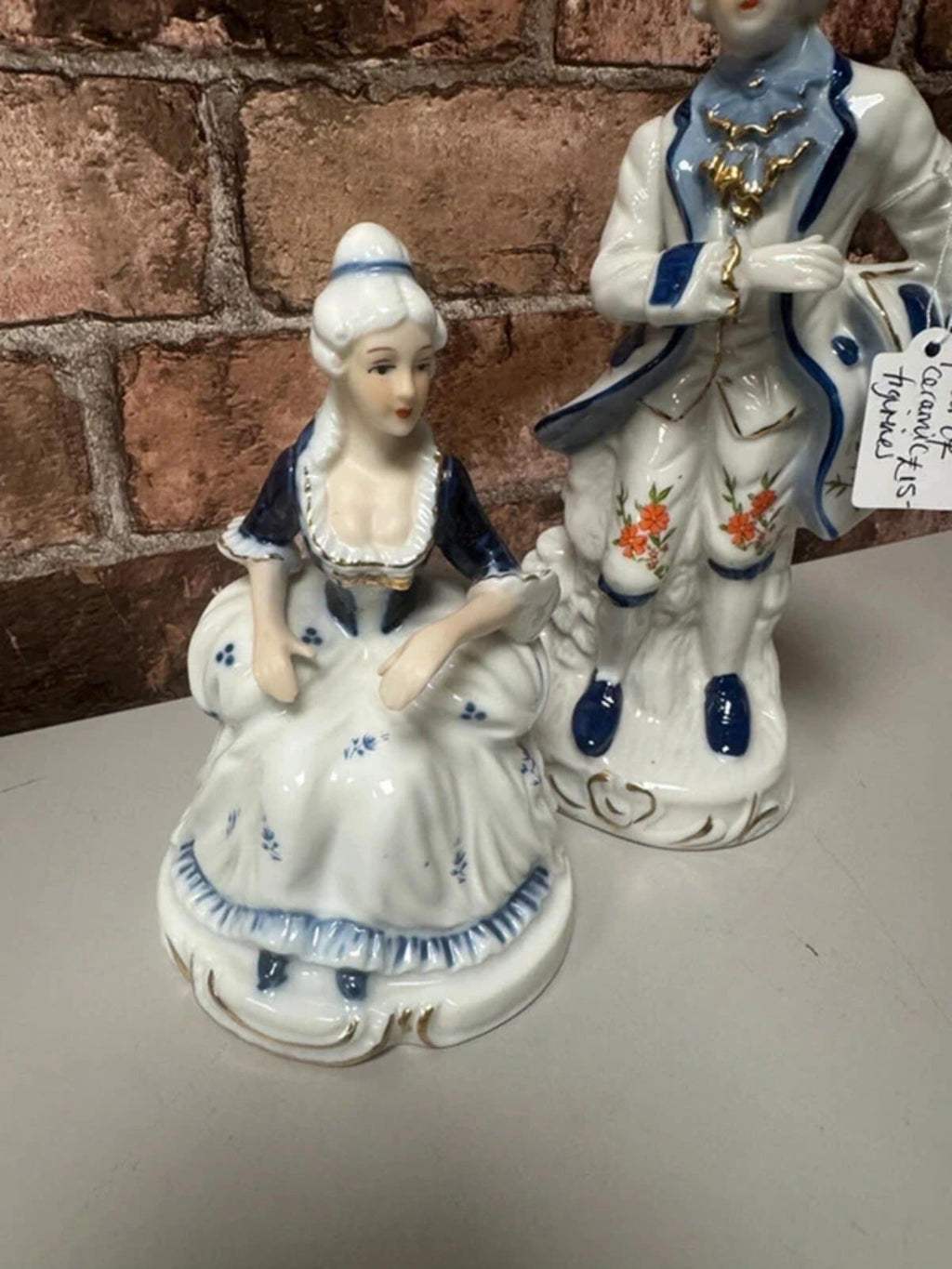Pair of Ceramic Vintage Figurines